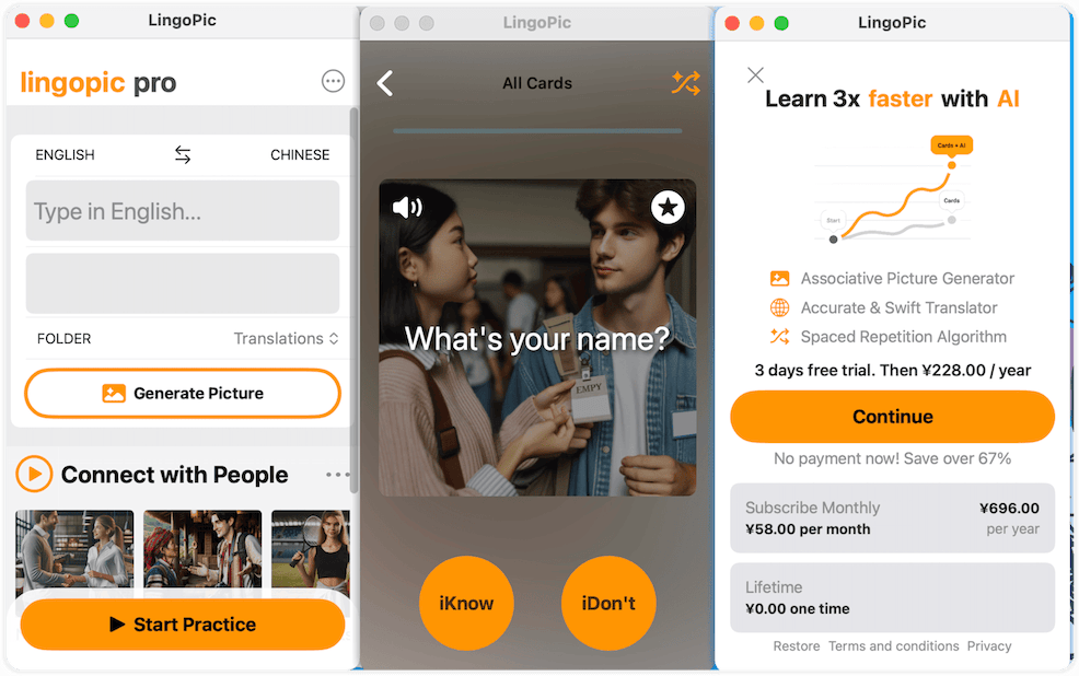 iOS限免：AI辅助外语学习神器Learn New Words Every Day内购Lifetime外区限免 $ 0