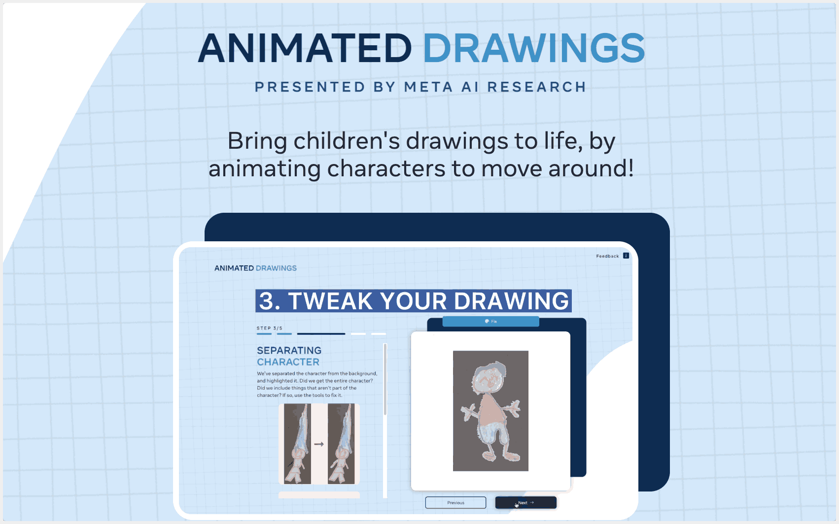 ANIMATED DRAWINGS在线将二维图画转化为有趣动画-APP喵：软件资源
