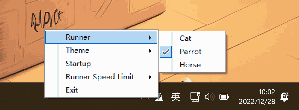 RunCat在菜单栏任务栏养一只猫-APP喵：资源