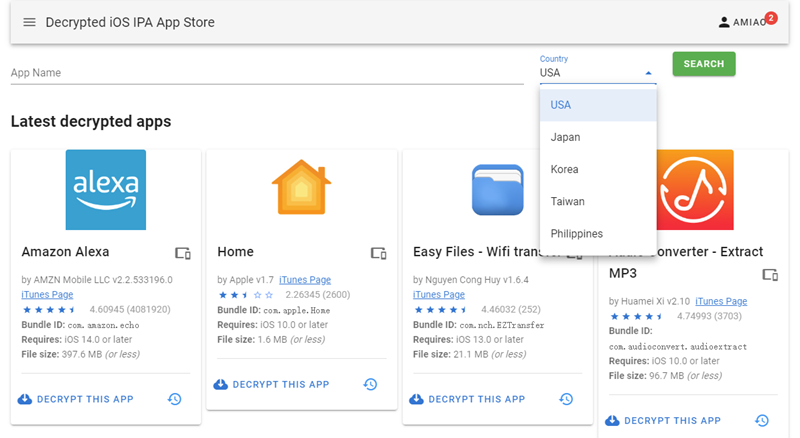 decryptedappstore在线砸壳下载IPA-APP喵：资源