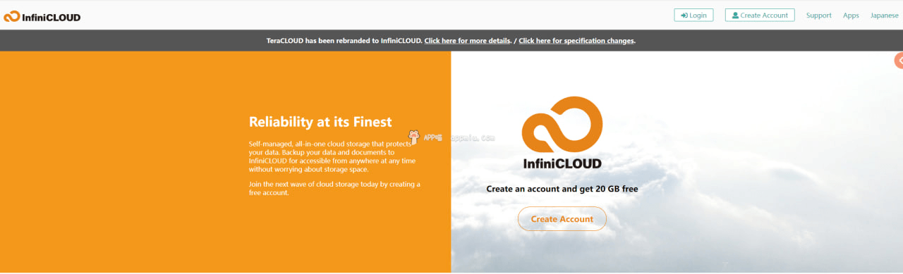infini-cloud日本网盘，日本云盘-APP喵-阿喵软件