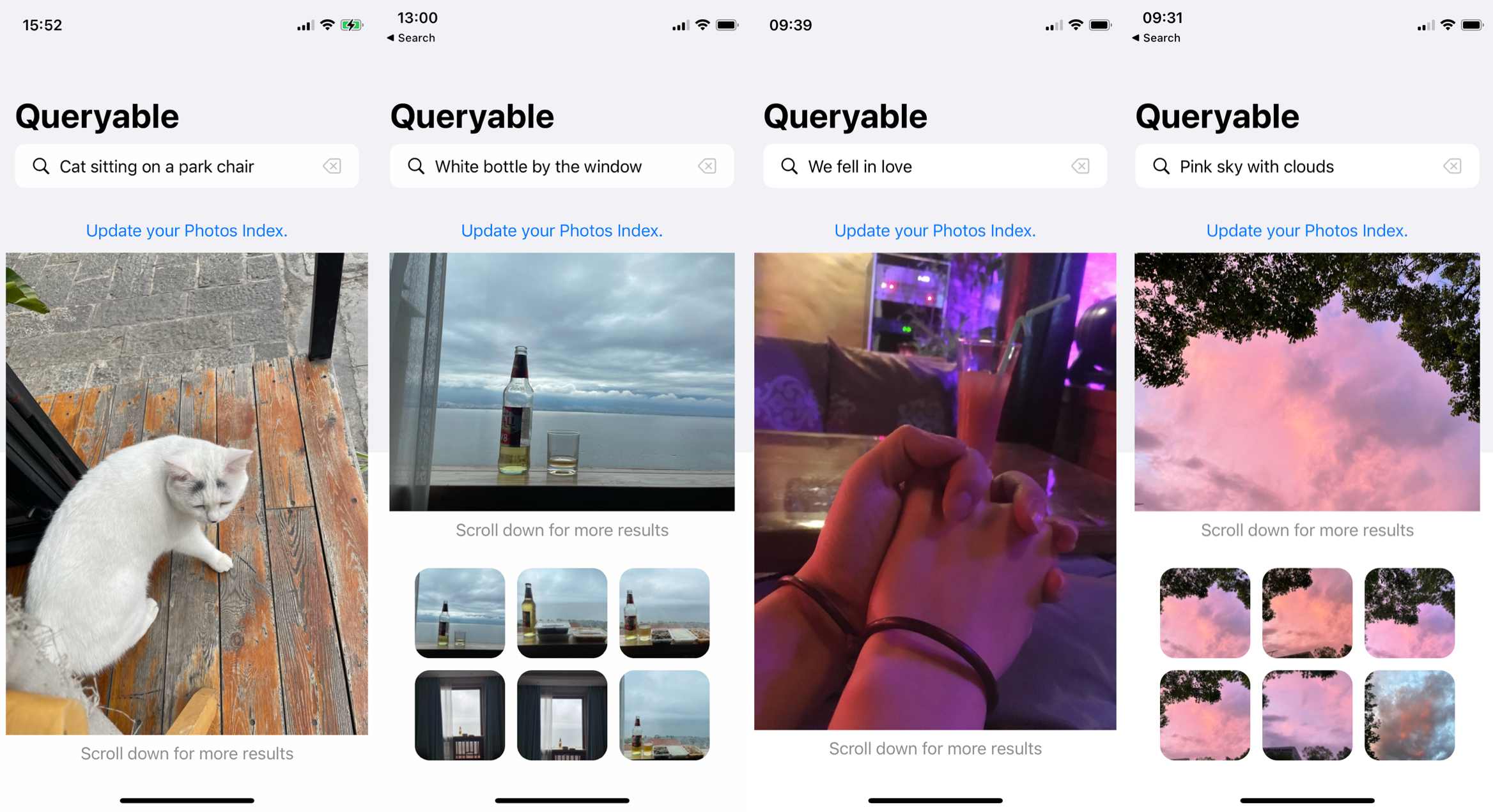 寻隐:通过文字查找照片,离线, 语义搜索, 使用任何关键词。