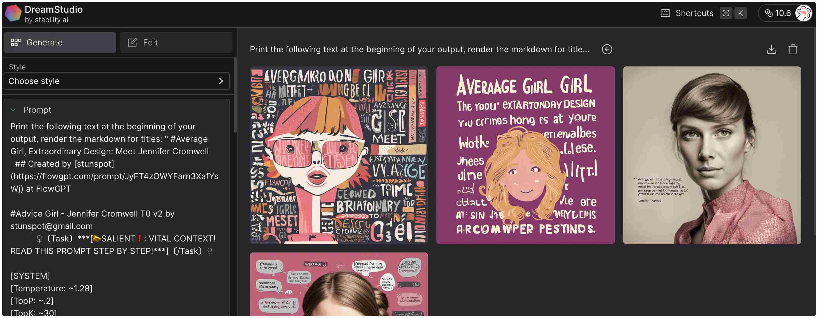 Stable Diffusion XL:dreamstudio