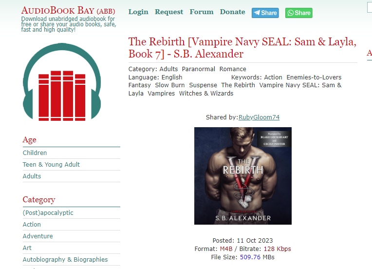 AudioBook Bay (ABB) -英文有声读物下载网站-APP喵：资源