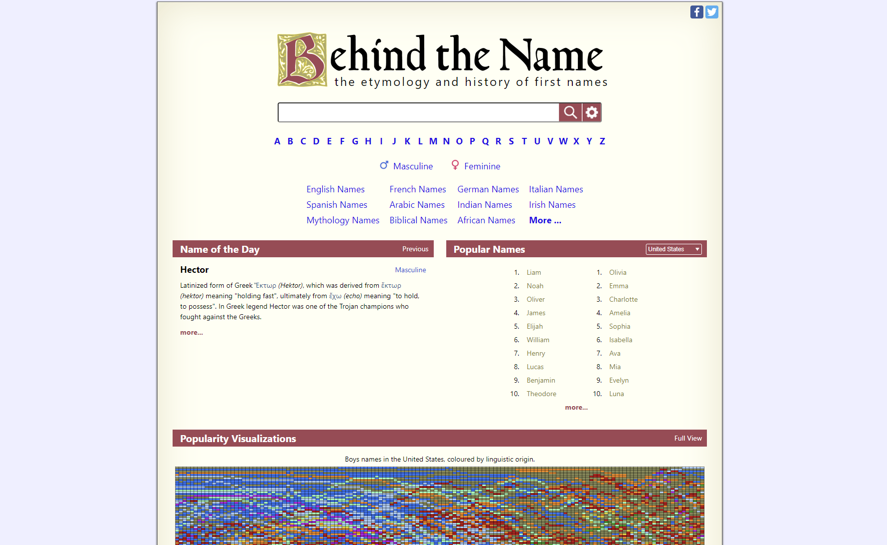 behindthename英文名字的词源和历史-APP喵：软件资源