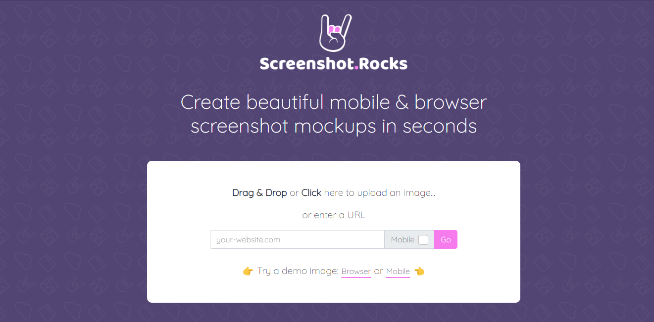 Screenshot.rocks在线截图mockup美化