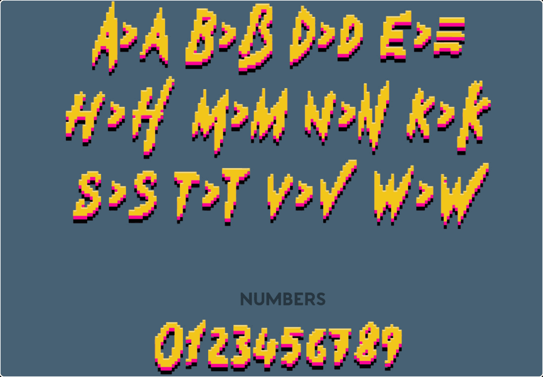 Fight! Free Pixel Font •免费可商用战斗游戏像素字体-APP喵：软件资源