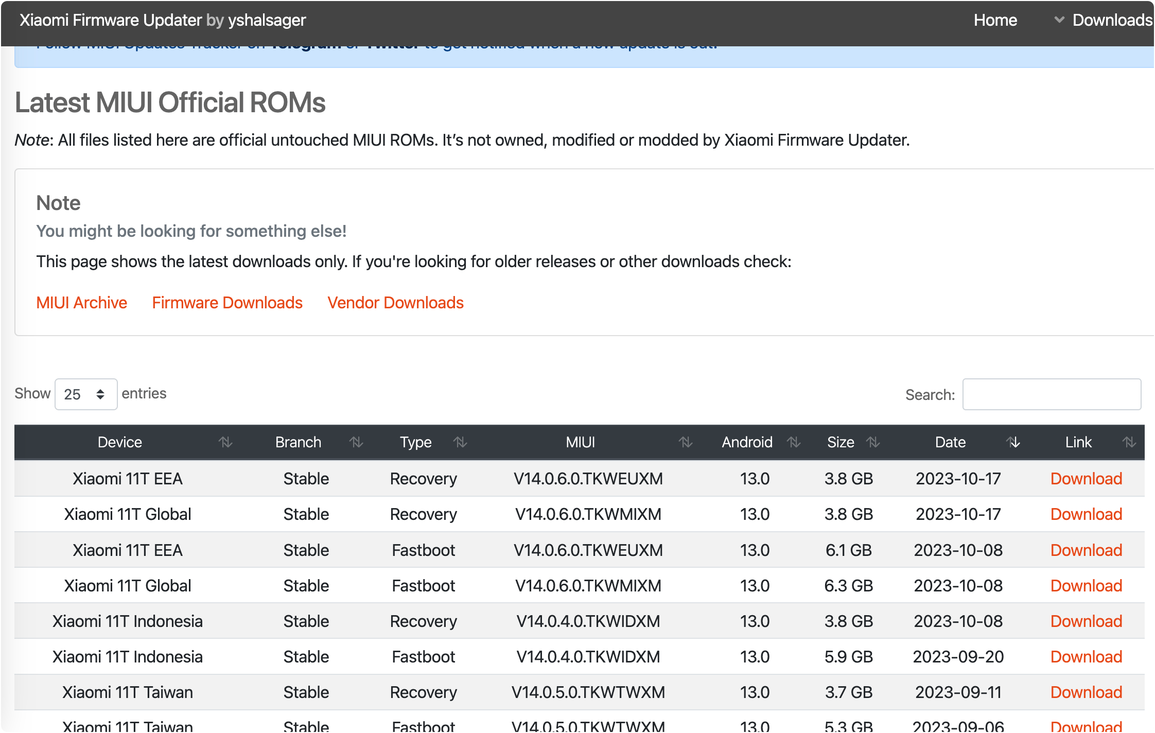 Xiaomi Firmware Updater小米固件，ROM，底包下载-APP喵：软件资源