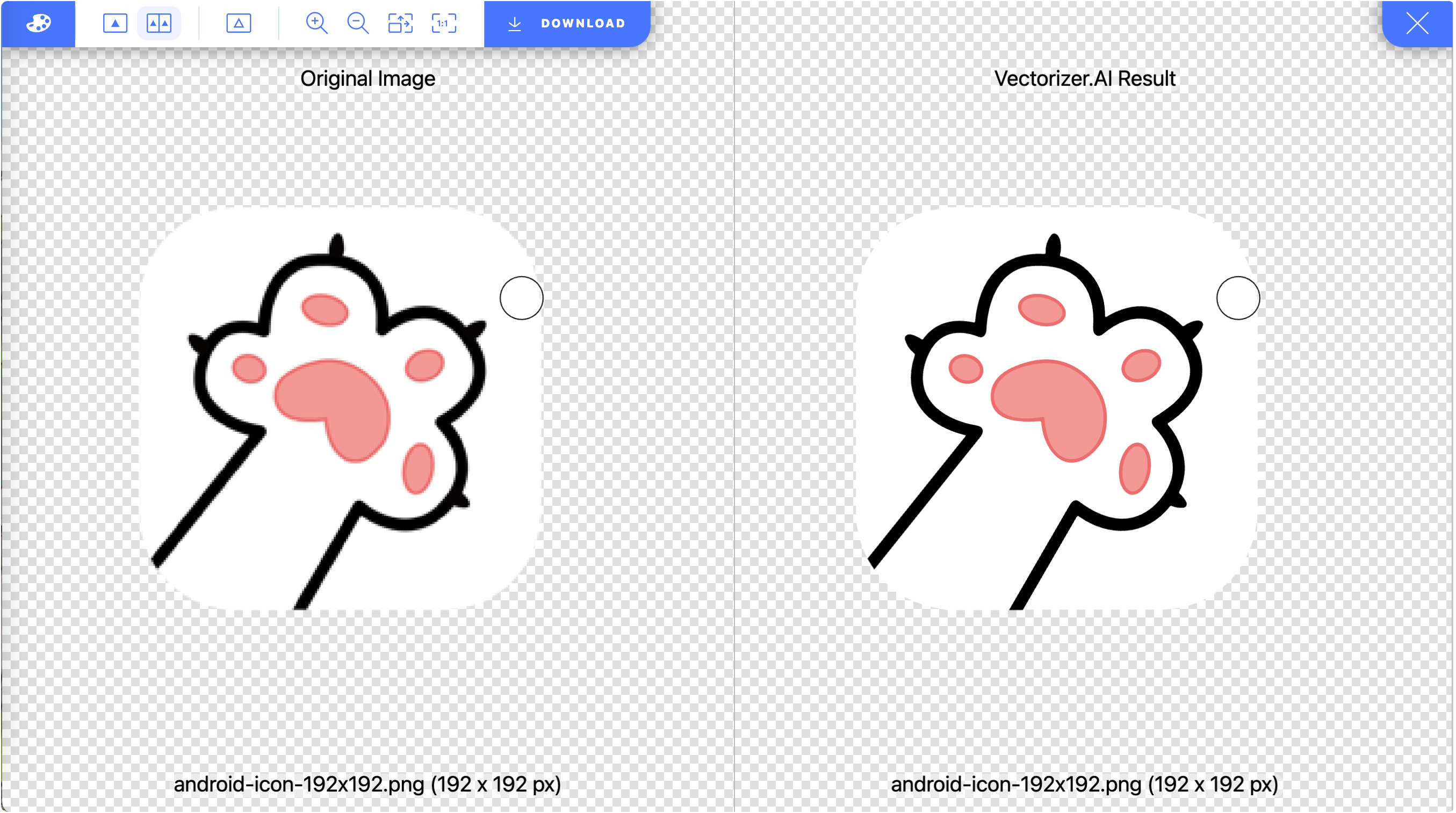 vectorizerAI将JPEG和PNG 位图转换为SVG矢量图-APP喵：软件资源