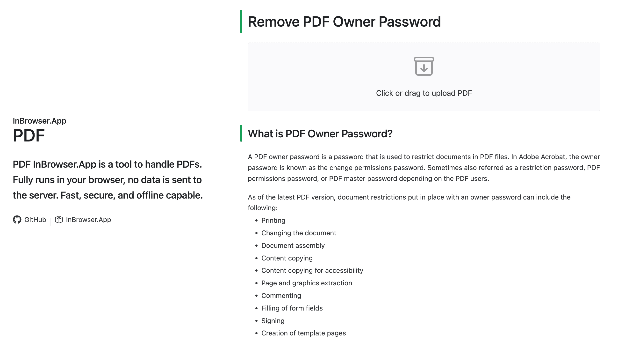 remove-owner-password删除 PDF 所有者密码-APP喵：资源