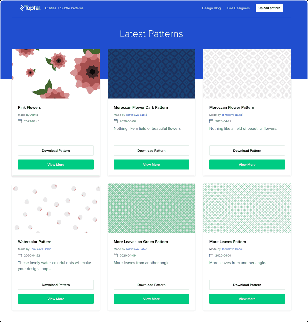 Subtle Patterns一个提供免费纹理图案的网站，找网站背景图首选-APP喵：软件资源