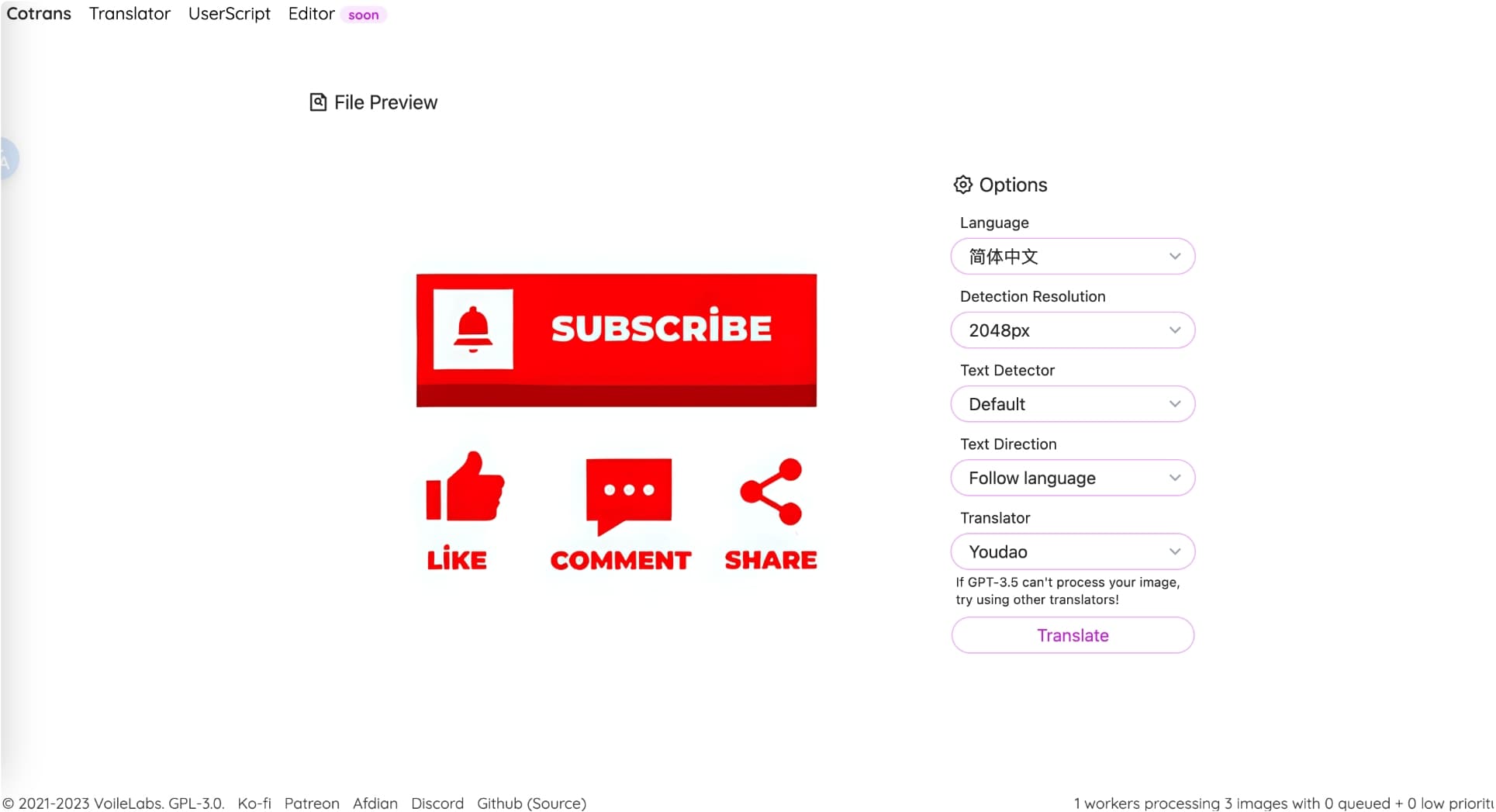 Image/Manga Translator 图像/漫画AI翻译器-APP喵：软件资源