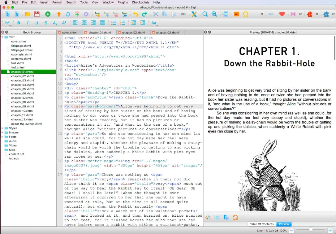 Sigil 是一款跨平台的开源 EPUB 电子书编辑器，支持 Windows、Linux和 macOS 系统。-APP喵：资源