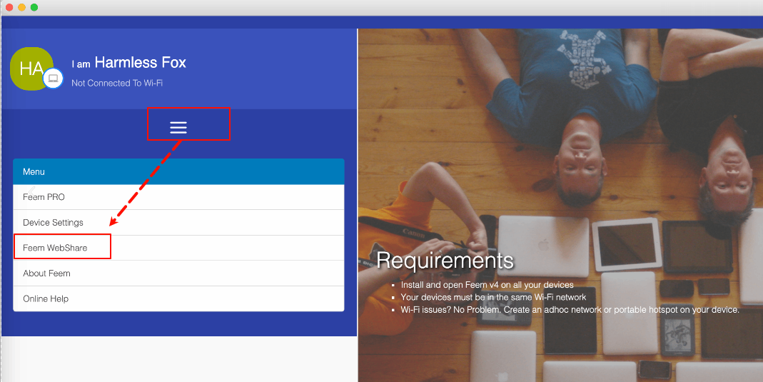 Feem - 一款全平台跨设备文件传输应用