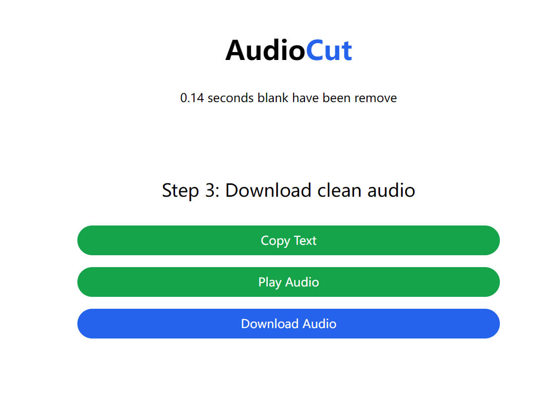 AudioCut - 免费自动化音频编辑利器