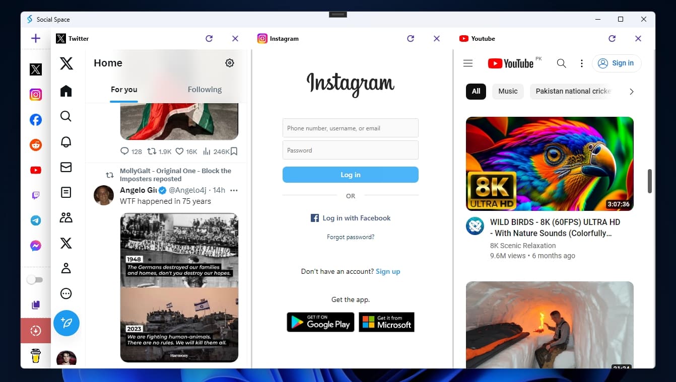 Social Space：一款可以并排打开多个社交平台的软件-APP喵：软件资源