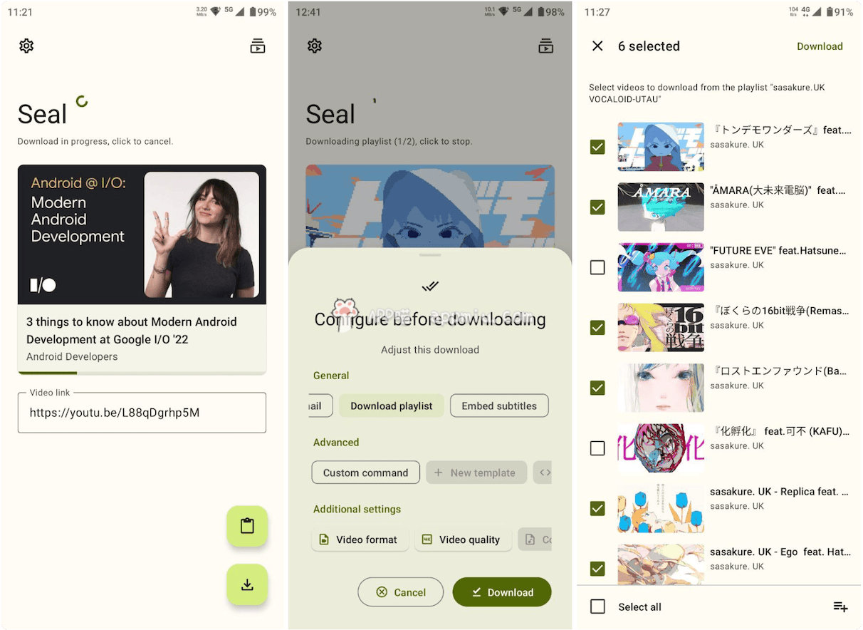 Seal海豹下载器，开源免费Android 视频/音频下载器，支持数千个平台的开源视频下载-APP喵：阿喵软件资源分享
